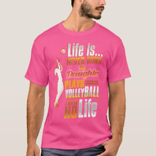 T-shirt Papa fille Volleyball Volleyball Parent