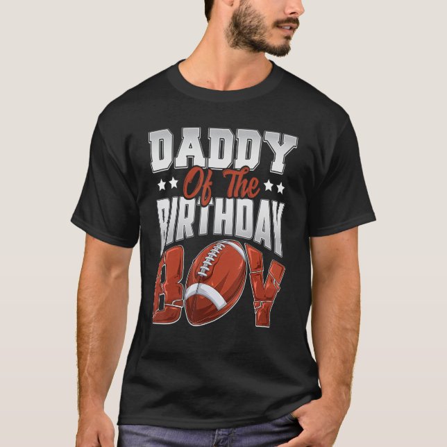 T-shirt Papa Football anniversaire Garçon Famille Baller b (Devant)