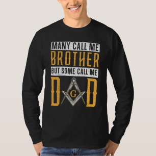 T-shirt Papa Franc-Maçon Mens Maçonnique Fraternel Franc-M