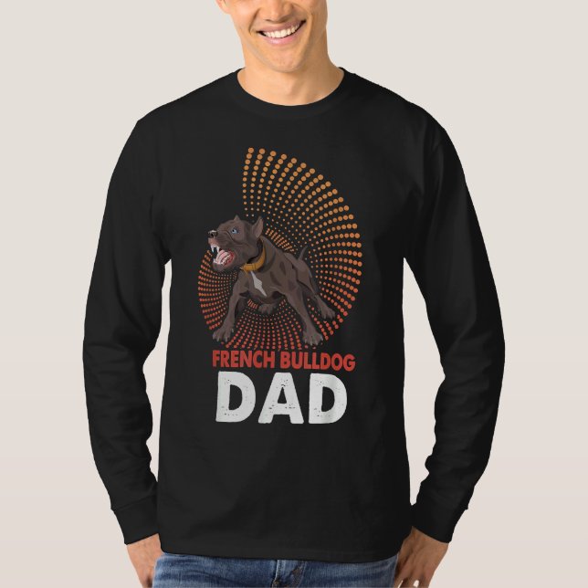 T-shirt Papa French Bulldog (Devant)