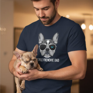 T-shirt Papa Frenchie Merle Cool French Bulldog