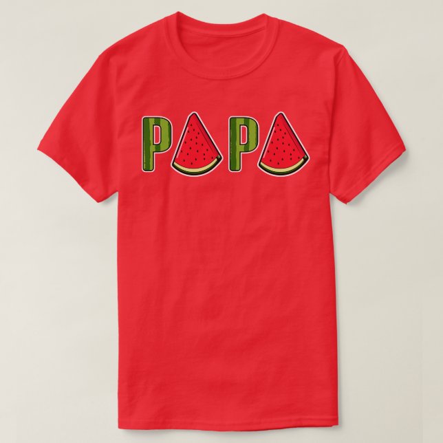 T-shirt Papa Fruit d'été Fruit d'eau Fruit tranche Fruit (Design devant)