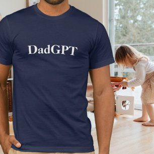 T-shirt Papa Funny Anniversaire PapaGPT Powered by AI & Pa