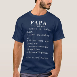 T-shirt Papa Funny Definition For Men And Father Day