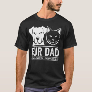 T-shirt Papa Furieux L'Homme Le Mythe La Légende Chien Cha