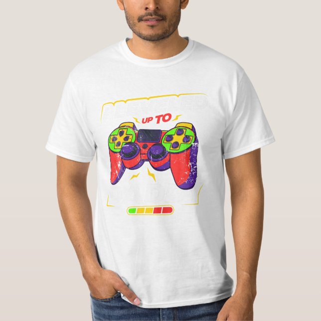 T-shirt Papa Gamer nouveau père (Devant)
