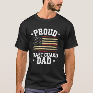 T-shirt Papa Garde-côtes Drapeau américain idée cadeau fêt