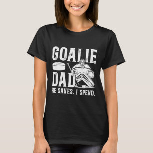 T-shirt Papa gardien de but de hockey drôle d'un gardien d