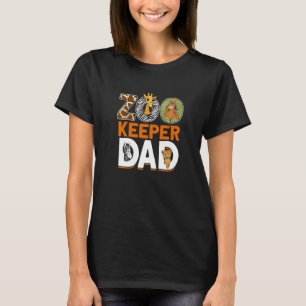 T-shirt Papa Gardien de Zoo Homme Animal de Zoo Gardien