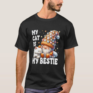T-shirt Papa Gnome Câlin Pour Maman Chat Mon Chat Est Mon 