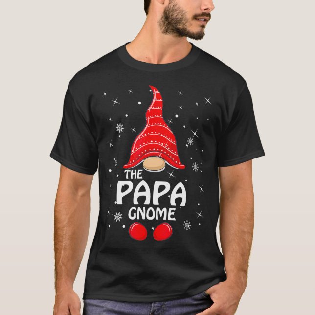 T-shirt Papa Gnome Famille Correspondance Noël Drôle Cadea (Devant)
