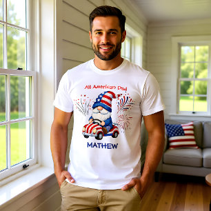 T-shirt Papa Gnome Patriotique 4 Juillet