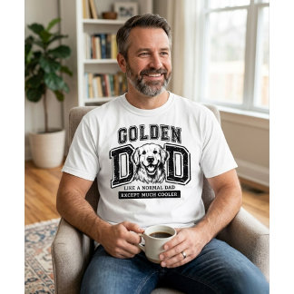 T-shirt Papa Golden Retriever