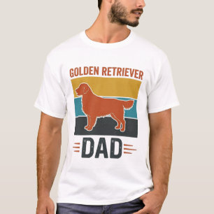 T-shirt Papa Golden Retriever Conception Vector pour Amate