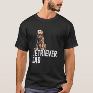 T-shirt Papa Golden Retriever Papa Chien Amoureux de Retri