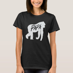 T-shirt Papa Gorilla Ape Singe Animal animal animal animal