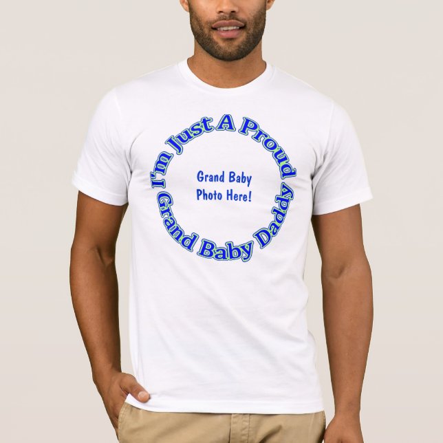 T-shirt Papa grand de bébé (Devant)