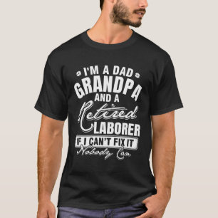 T-shirt Papa Grand-Père Et Une Fête des pères De Travail R