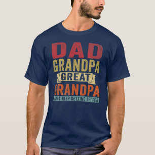 T-shirt Papa Grand-Père Grande Fête des pères Grand-Père D