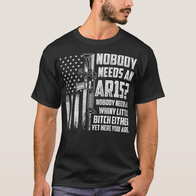 T-shirt Papa Grand-père Vétérinaire US Drapeau Pro Gun 2e  (Devant)