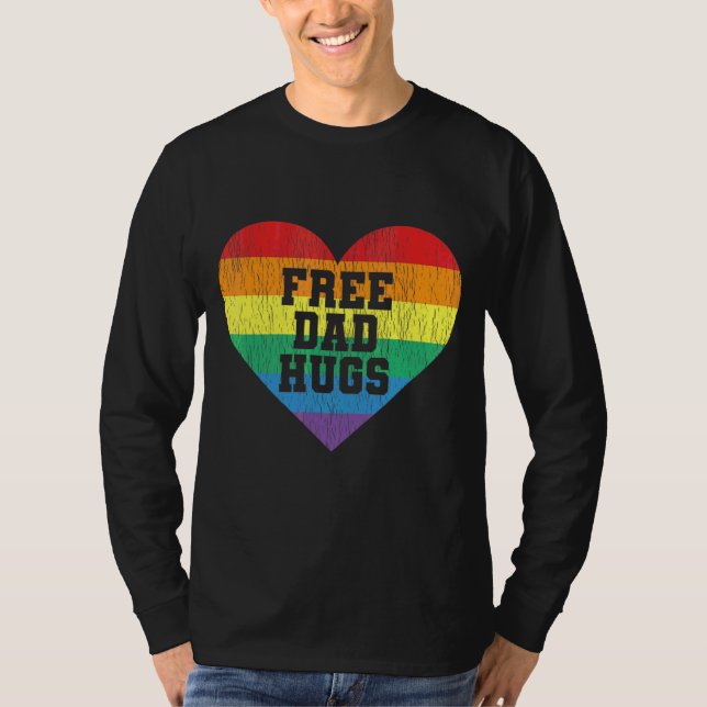T-shirt Papa Gratuit Accrocs Fierté Lgbt Gay Fière Papa Lg (Devant)