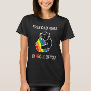 T-shirt Papa Gratuit Enceintes Ours Lgbt Papa Ours Père Tr