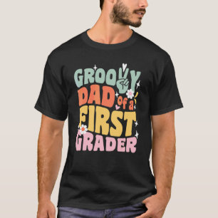 T-shirt Papa Groovy d'un élève de première année Premier j