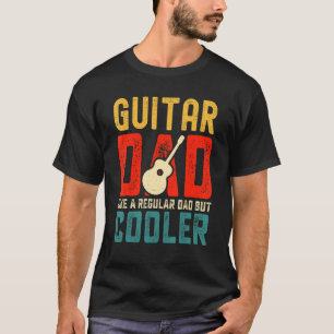 T-shirt Papa guitar comme un régulier mais plus cool Rétr