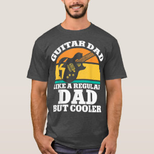 T-shirt Papa Guitare Comme Papa Régulier Mais Glacière Gui