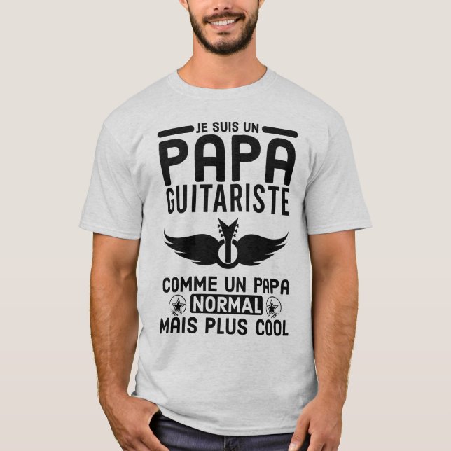 T-shirt Papa guitariste (Devant)