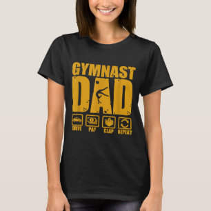 T-shirt Papa gymnastique drôle conduire payer applaudir ré