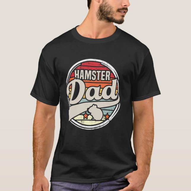 T-shirt Papa Hamster Fier Animal Hamster (Devant)
