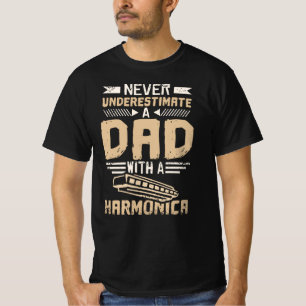 T-shirt Papa harmonica