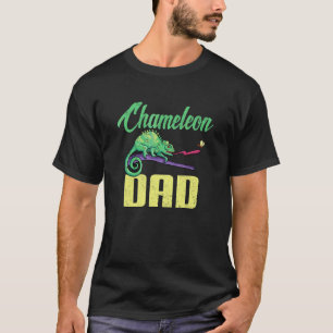 T-shirt Papa Herpétologue Lézard Reptile Caméléon Papa