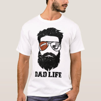 T-shirt Papa Hockey Pieds Cheveux Décoiffés Barbe Papa Hoc