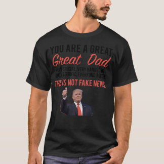 T-shirt Papa Holiday Fête des pères cadeau Donald Trump