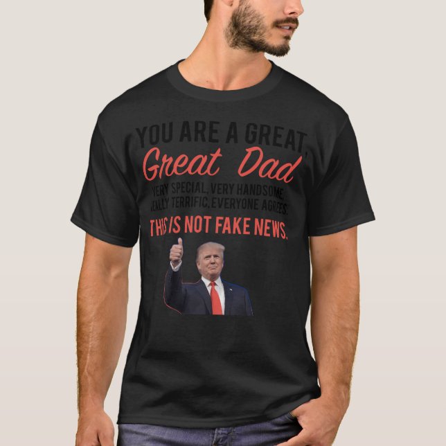 T-shirt Papa Holiday Fête des pères cadeau Donald Trump (Devant)