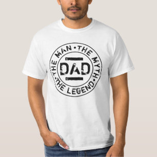 T-Shirt Papa Homme Mythe Légende Grunge Timbre Fêt