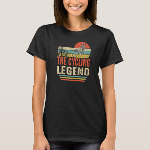T-shirt Papa Homme Mythe Légende Vélo Skeleton Vélo Vintag