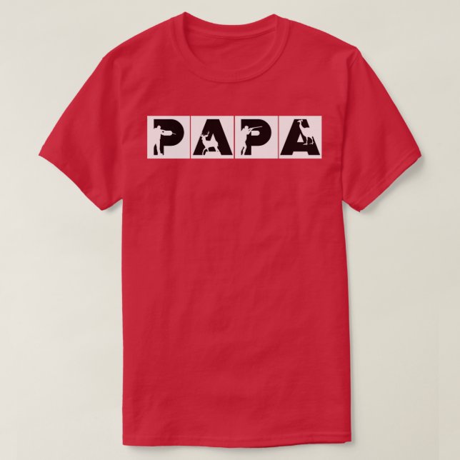 T-shirt Papa Hunter (Design devant)