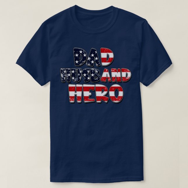 T-shirt Papa Hus Hero (Design devant)