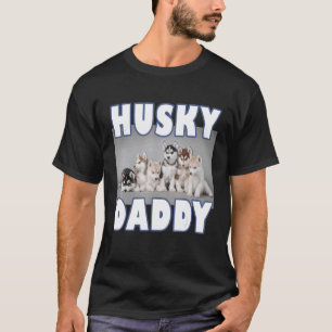 T-shirt Papa Husky Drôle chiots Husky Sibérien pour Hus