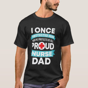 T-shirt Papa infirmier fier soutien Rn fils