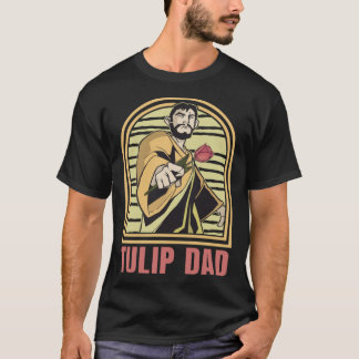 T-shirt Papa Jardinier Tulipe Jardinage