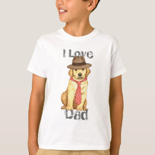 T-shirt Papa jaune de laboratoire