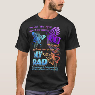 T-shirt Papa Je T'Ai Dans Mon Coeur J'Aime Vous Manquer Da