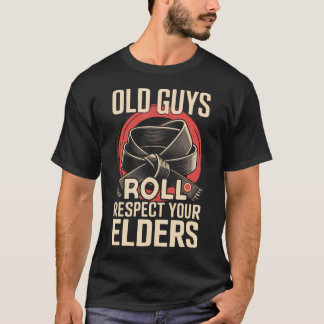 T-shirt Papa Jiu Jitsu Père Entraîneur Rétro Vintage Vieux