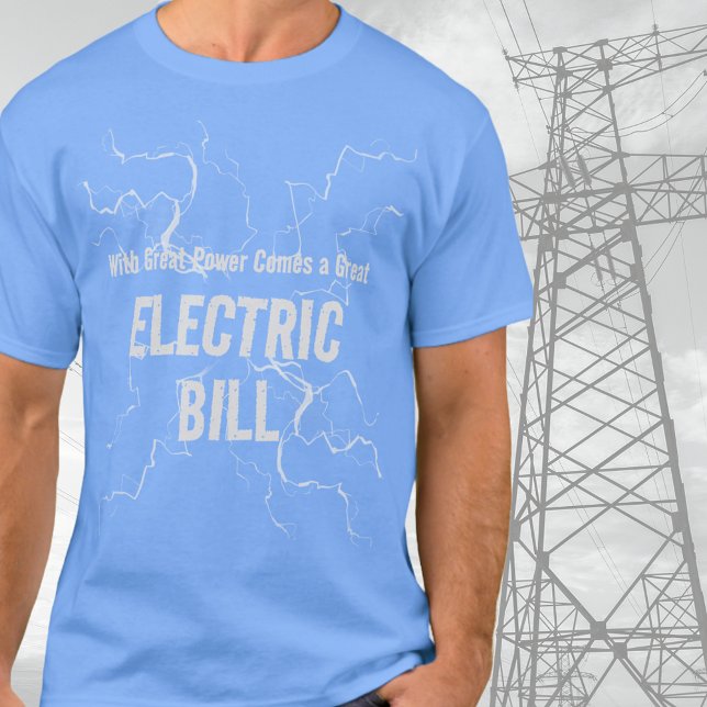 T-shirt Papa Joke Electric Bill (Créateur téléchargé)