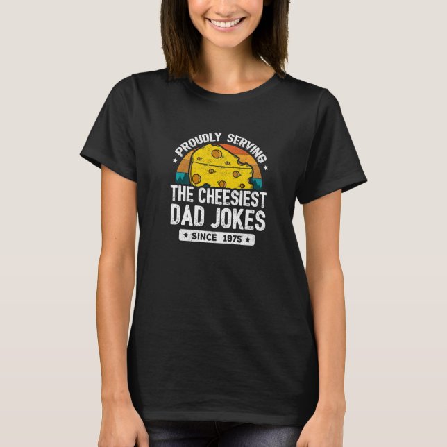 T-shirt Papa Joke Puns Papa Plaisanteries Papa depuis 1975 (Devant)