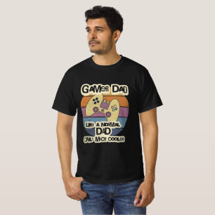 T-shirt Papa joueur comme un papa normal mais en beaucoup